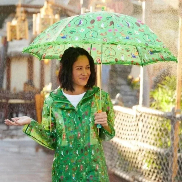 Disney Parks Enchanted Tiki Room Rain Jacket Exclusive NWT Size XS - Picture 1 of 8